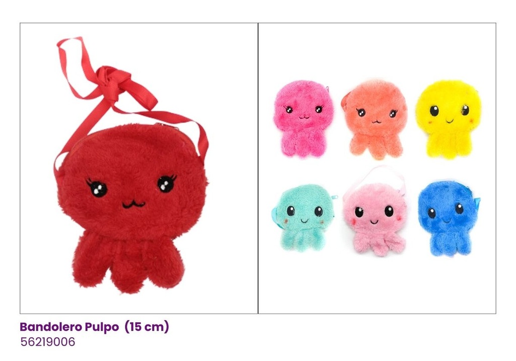 BANDOLEROS PELUCHE PULPO