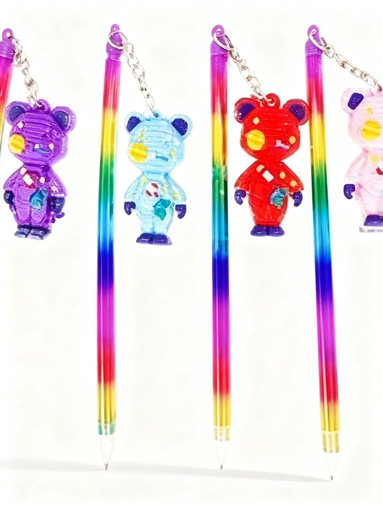 BOLIGRAFOS ACRILICO CON MUÑECO OSO