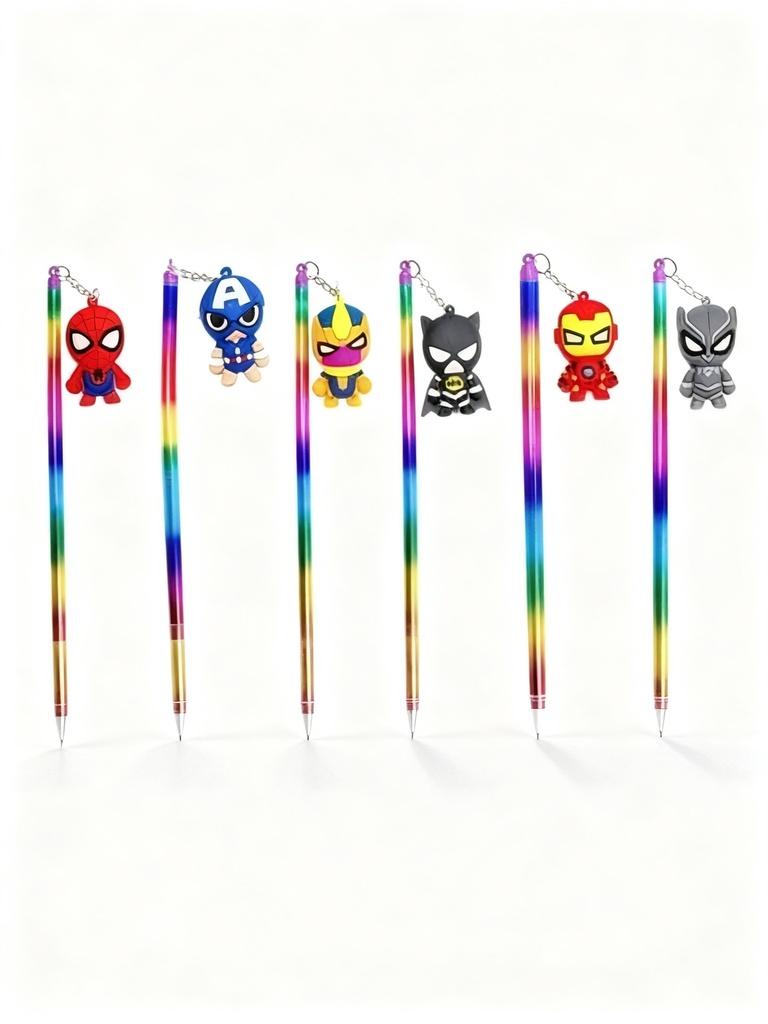 BOLIGRAFOS ACRILICO CON MUÑECO VENGADORES