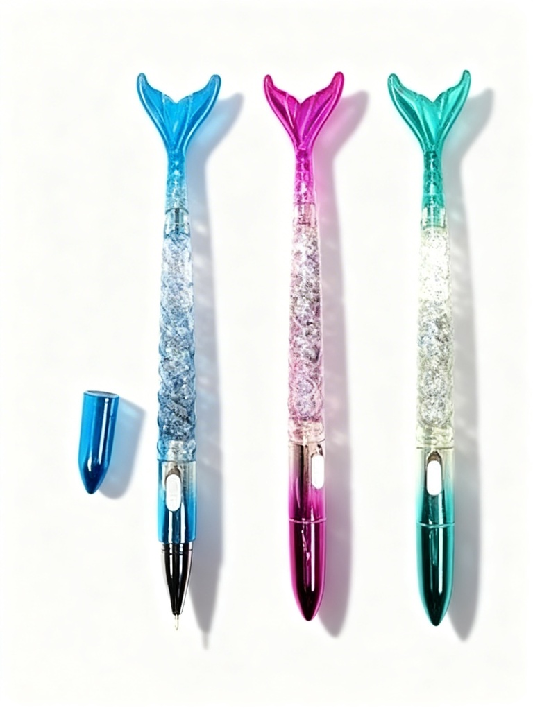 BOLIGRAFOS ACRILICO ESCARCHA SIRENA