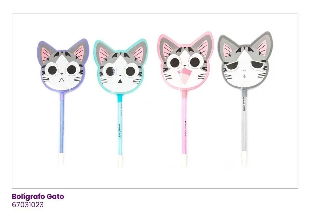 BOLIGRAFOS ACRILICO GATO