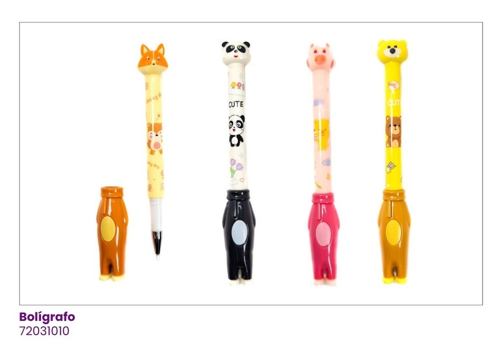 BOLIGRAFOS ACRILICO ZOOLOGICO