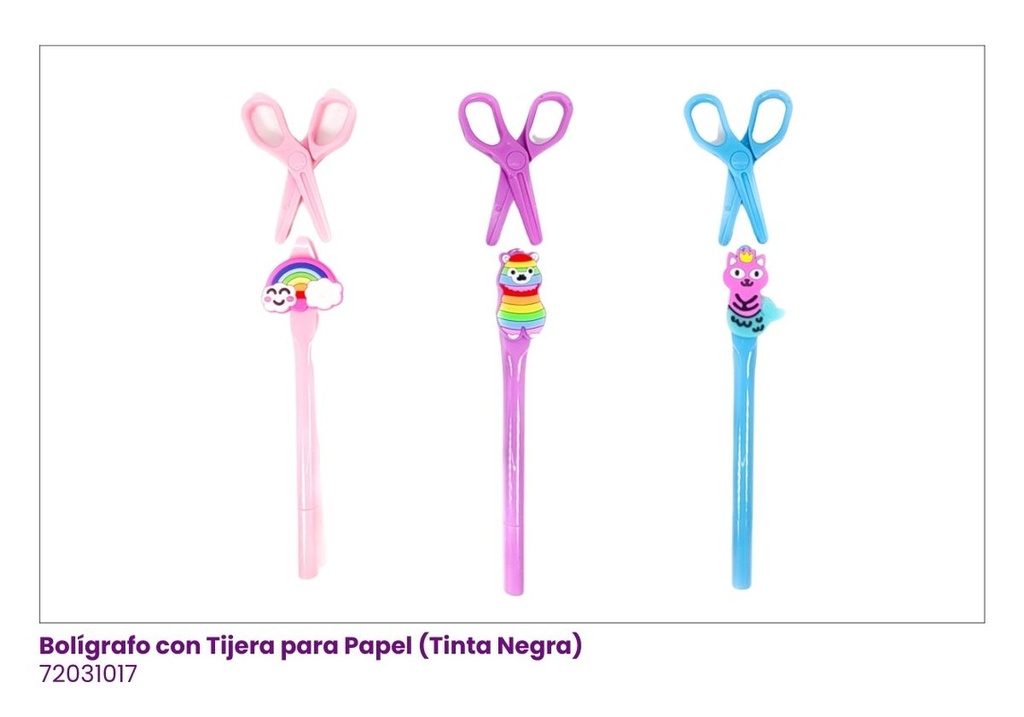 BOLIGRAFOS CON TIJERA