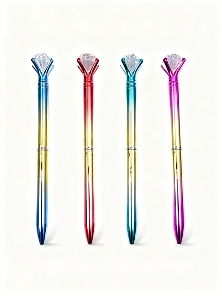 BOLIGRAFOS DIAMANTE METALIZADO