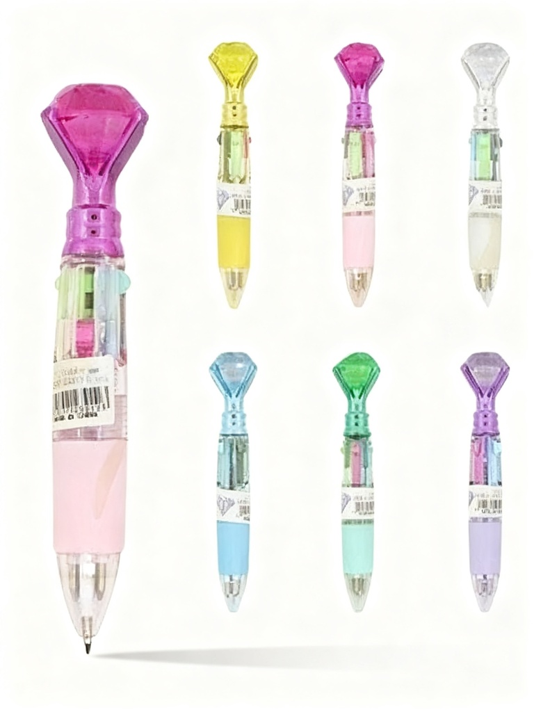 BOLIGRAFOS MULTICOLOR DIAMANTE