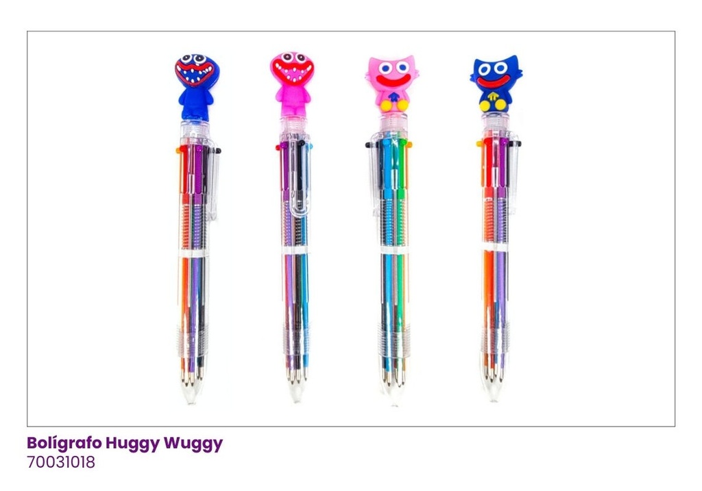 BOLIGRAFOS MULTICOLOR HUGGY WUGGY