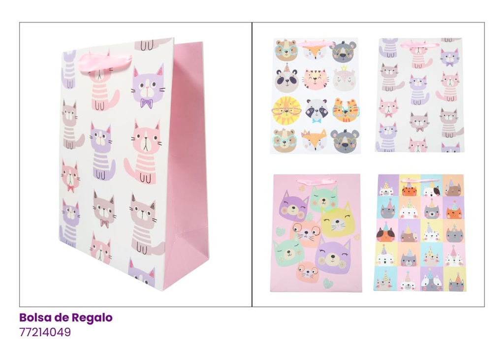 BOLSAS DE REGALO ANIMALITOS BEBE