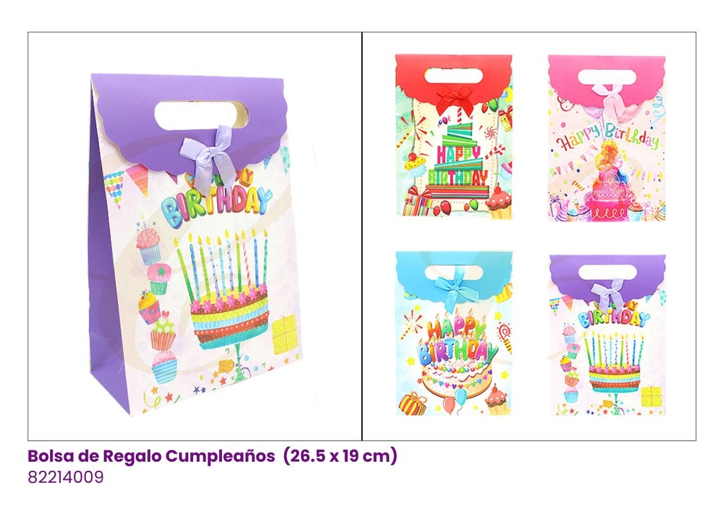 BOLSAS DE REGALO HAPPY BIRTHDAY