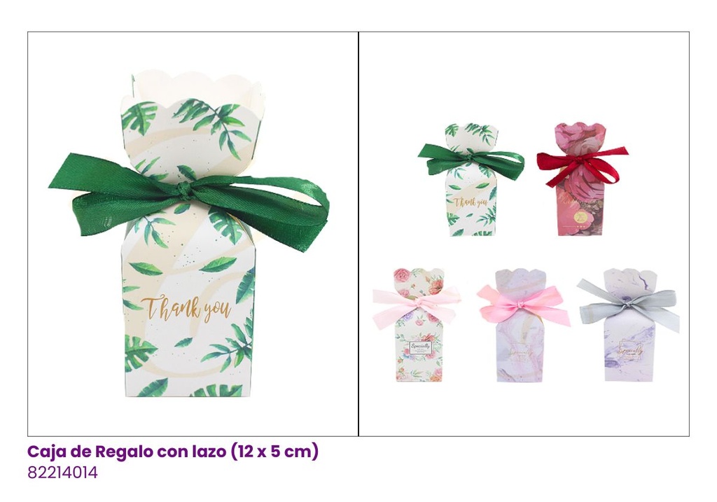 MINI CAJITA DE REGALO CON LAZO