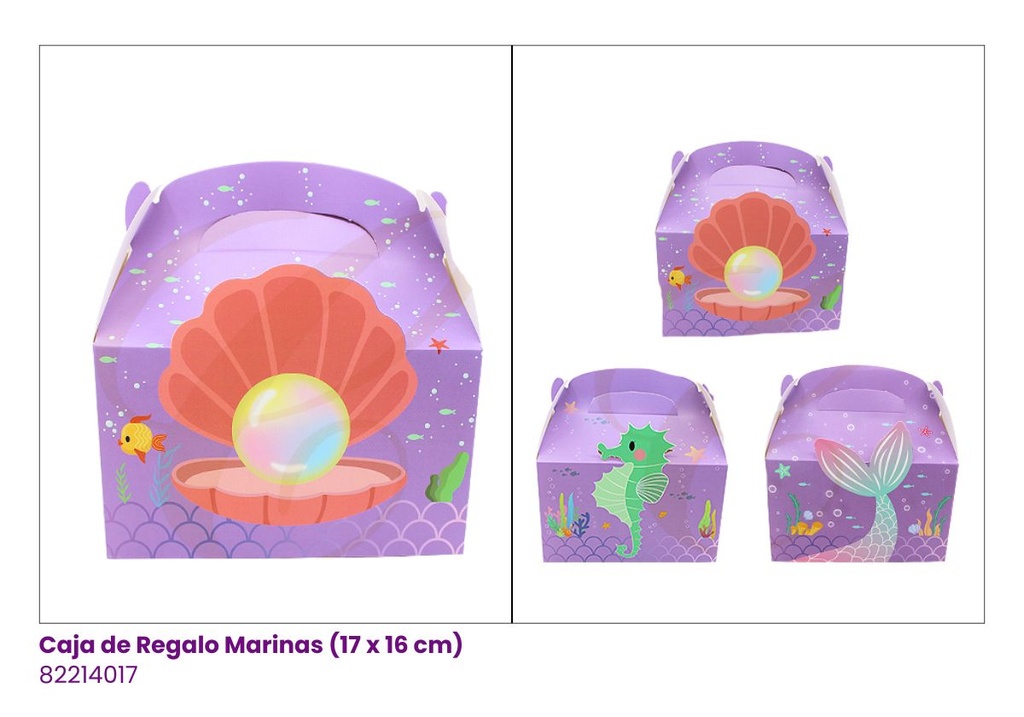 CAJAS DE REGALO MARINAS (17x16x9.6 cm)