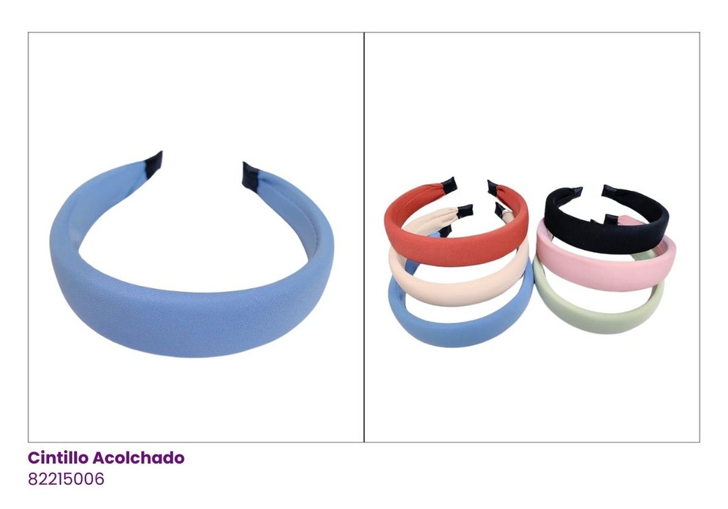 CINTILLOS ACOLCHADO PASTEL