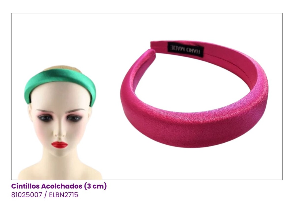 CINTILLOS ACOLCHADO SEDA