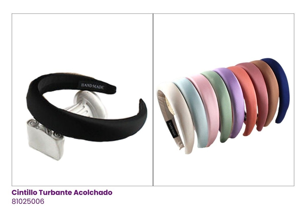 CINTILLOS ACOLCHADO SEDA