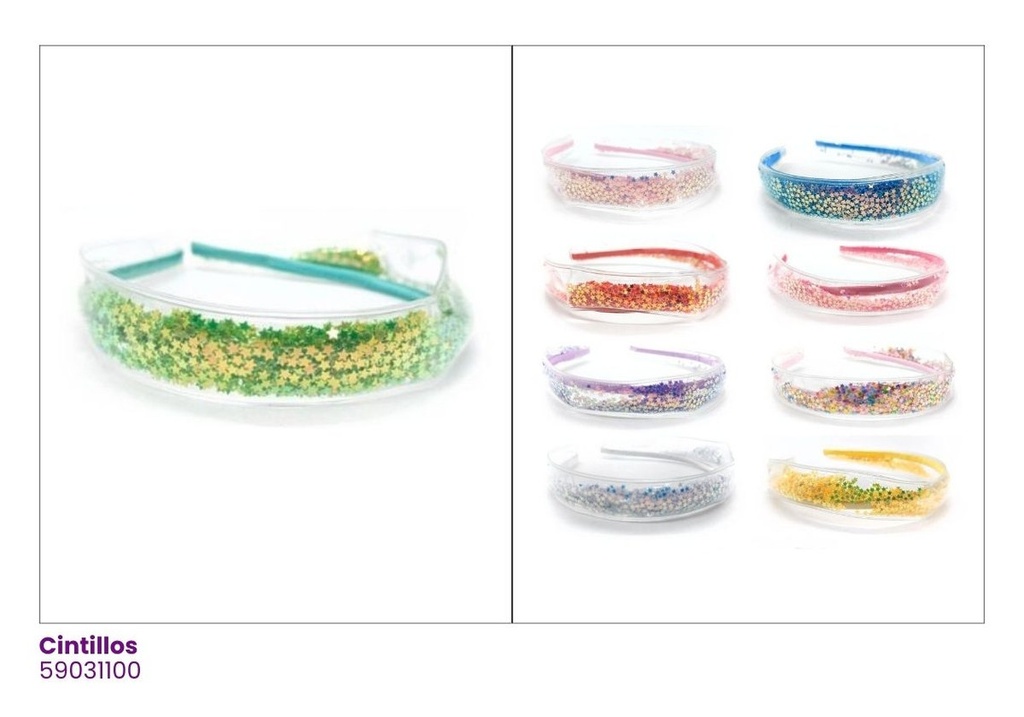 CINTILLOS AIRBAG TRANSPARENTE ESTRELLA