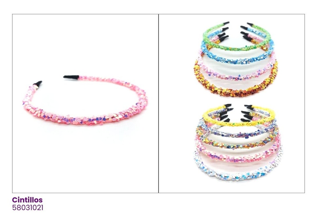 CINTILLOS ESCARCHADO CORAZON