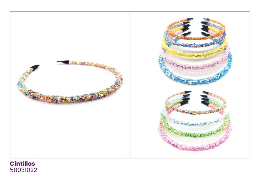 CINTILLOS ESCARCHADO ESTRELLA