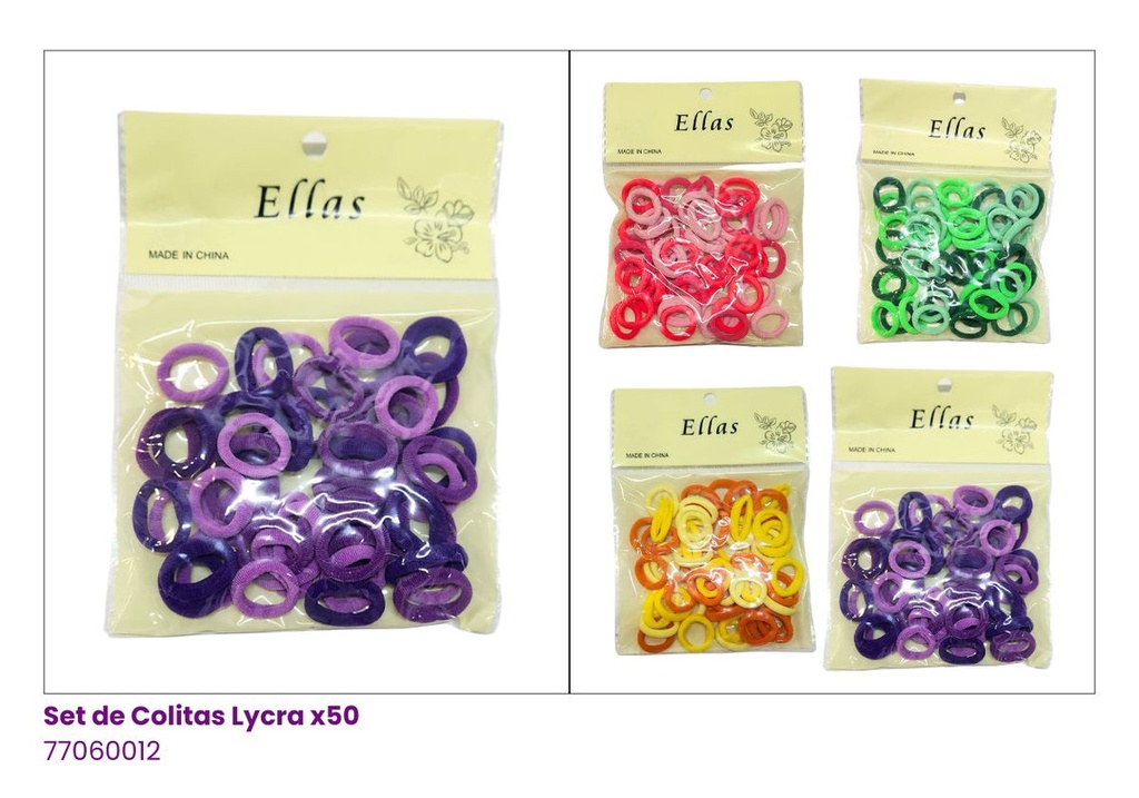 COLAS COLORES PAQUETE DE 50