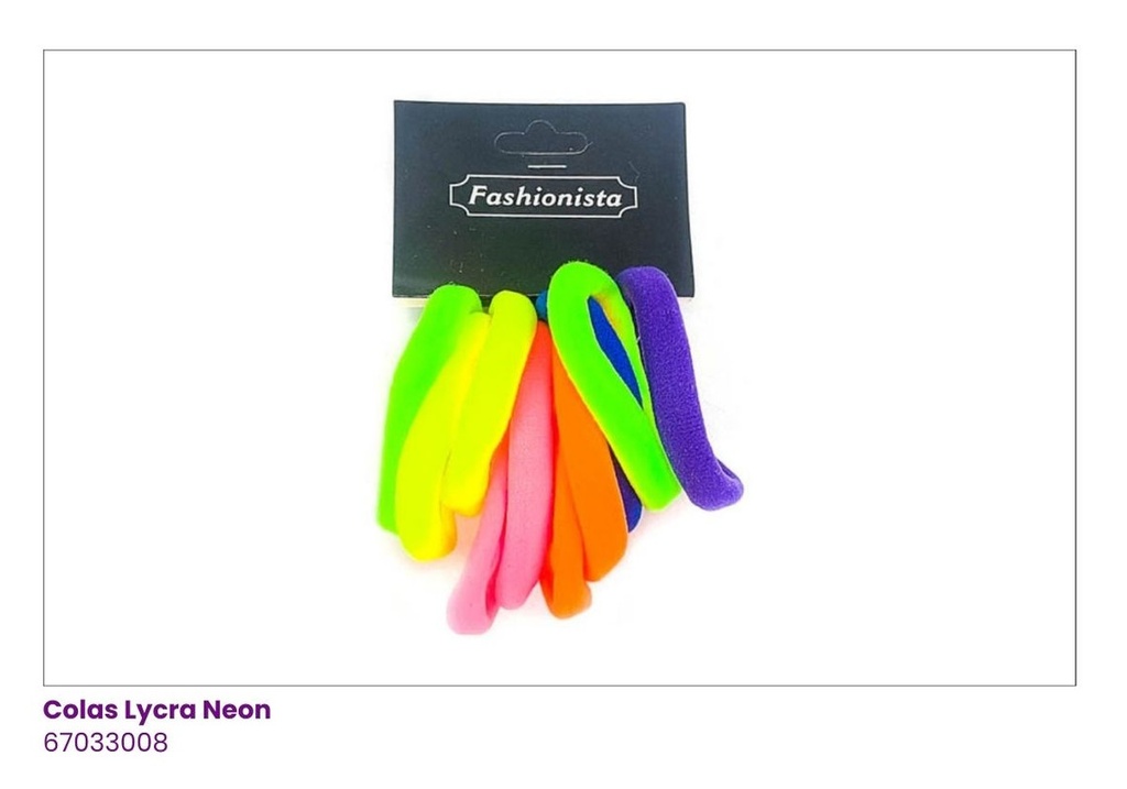 COLAS LYCRA NEON SET DE 12