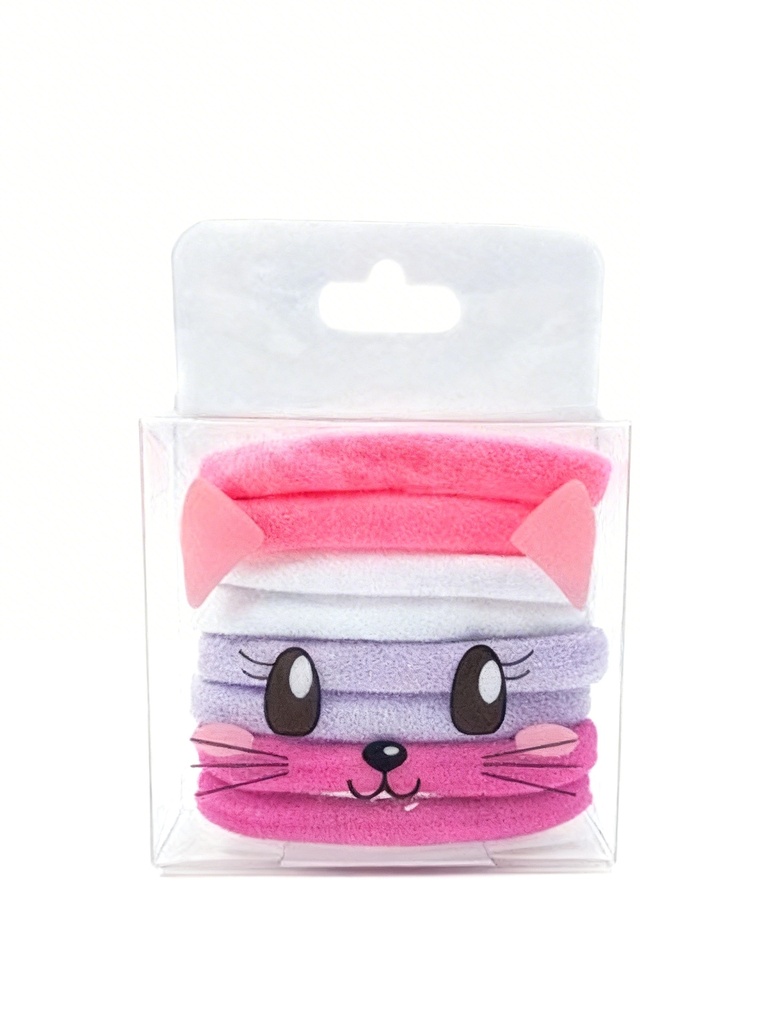 COLAS LYCRA ROSADO SET DE 8