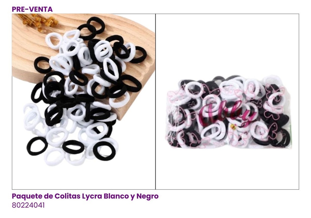 COLAS PAQUETE PLASTICO SET DE 50