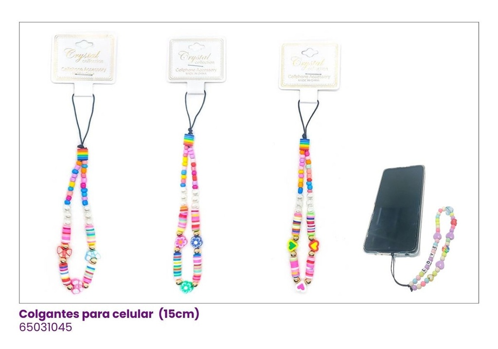 COLGANTES CELULAR PEPAS
