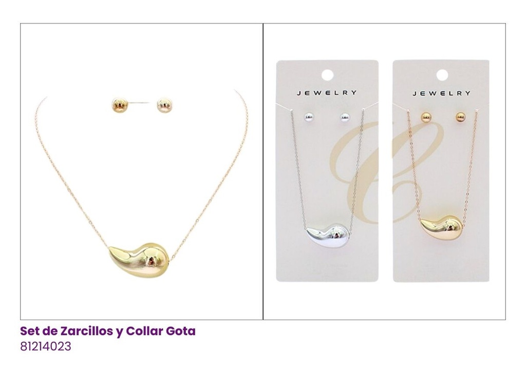 COLLARES DIJE GOTA DE AGUA