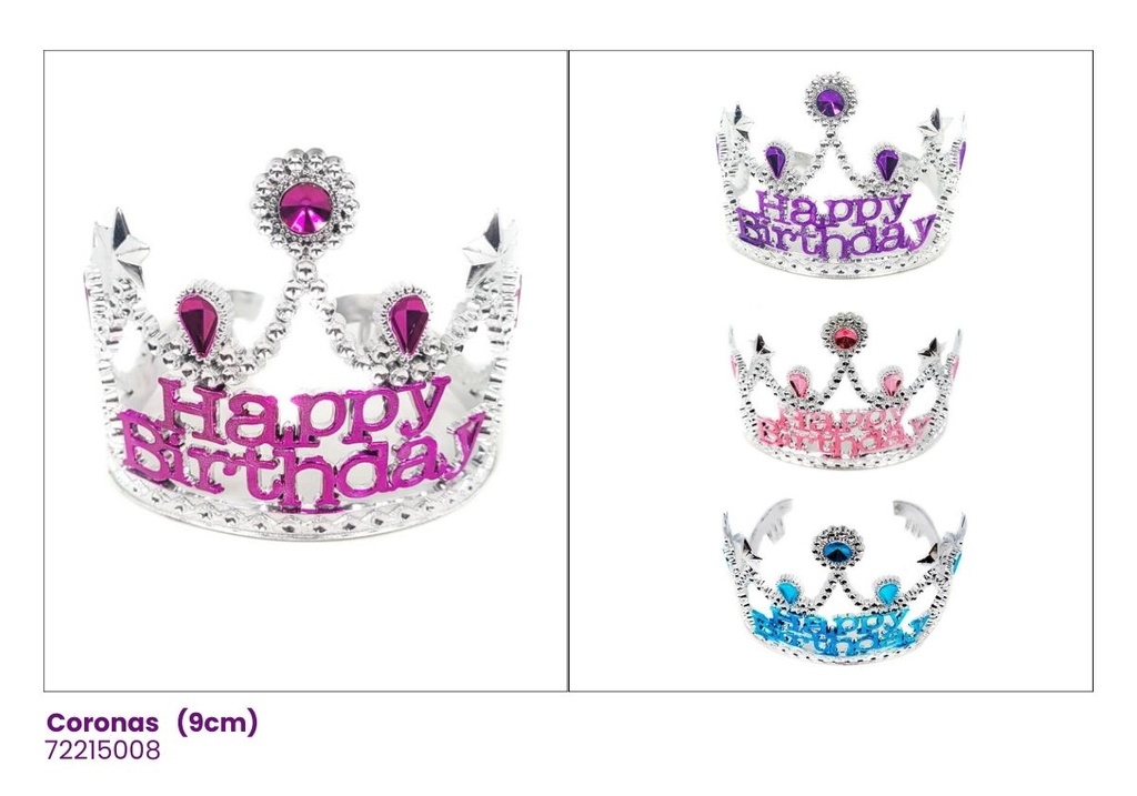 CORONAS ACRILICAS HAPPY BIRTHDAY