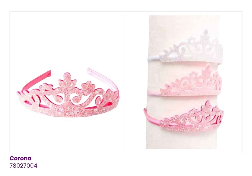 CORONAS CUERINA ROSADA