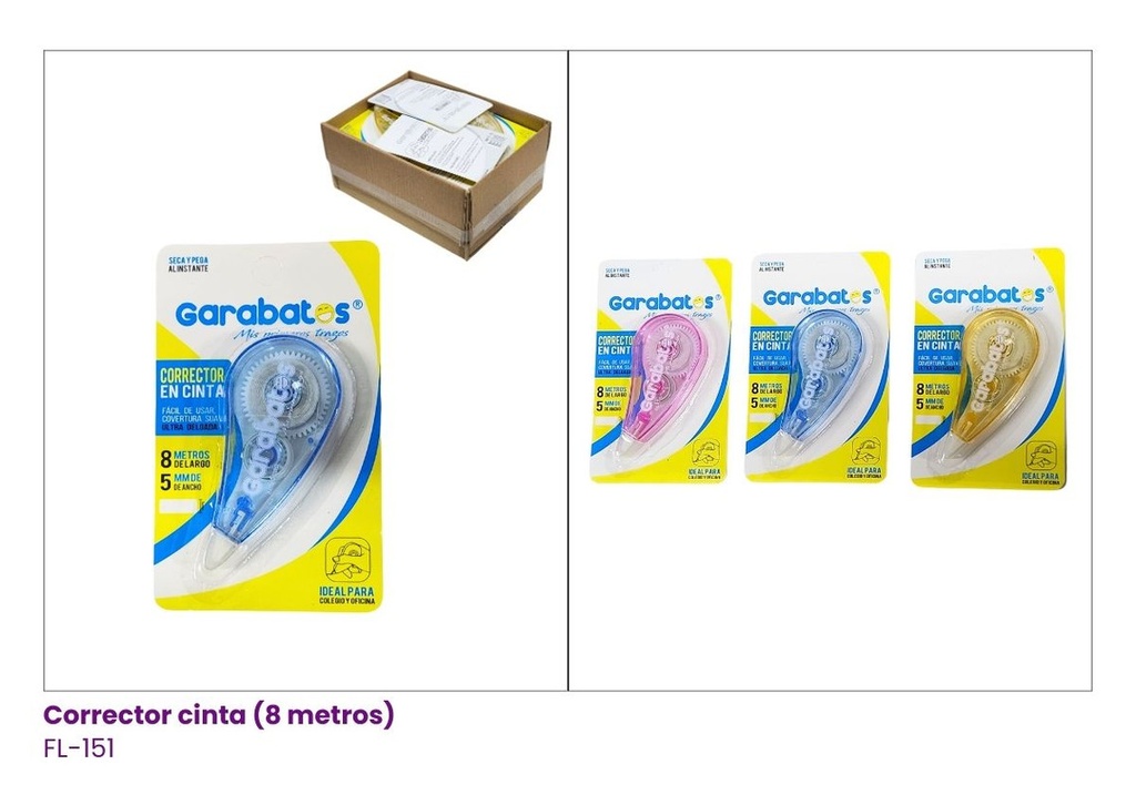 CORRECTOR CINTA X 8 MTS X864