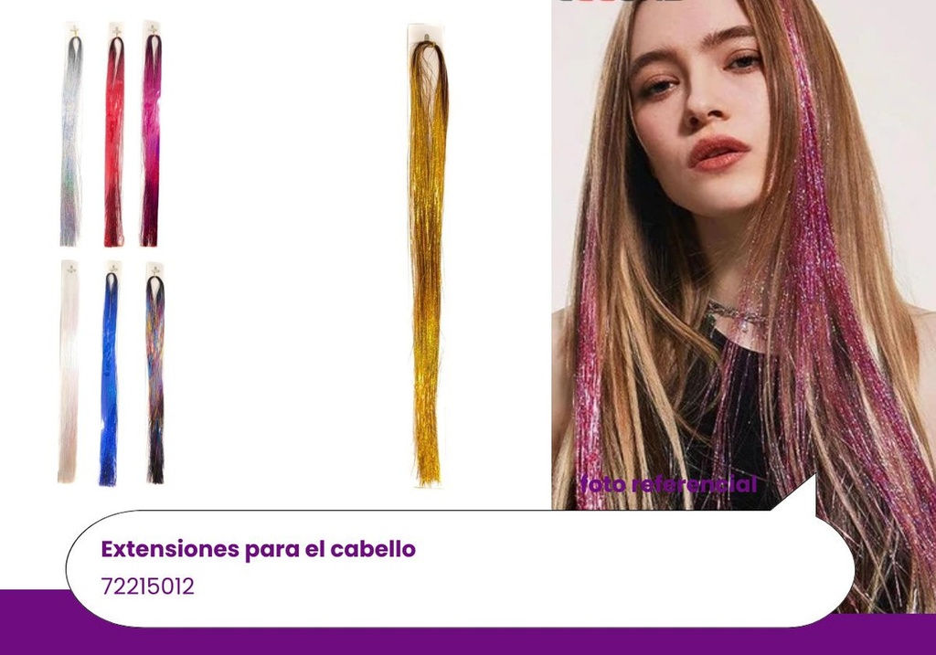 EXTENSIONES CABELLO HOLOGRAFICAS