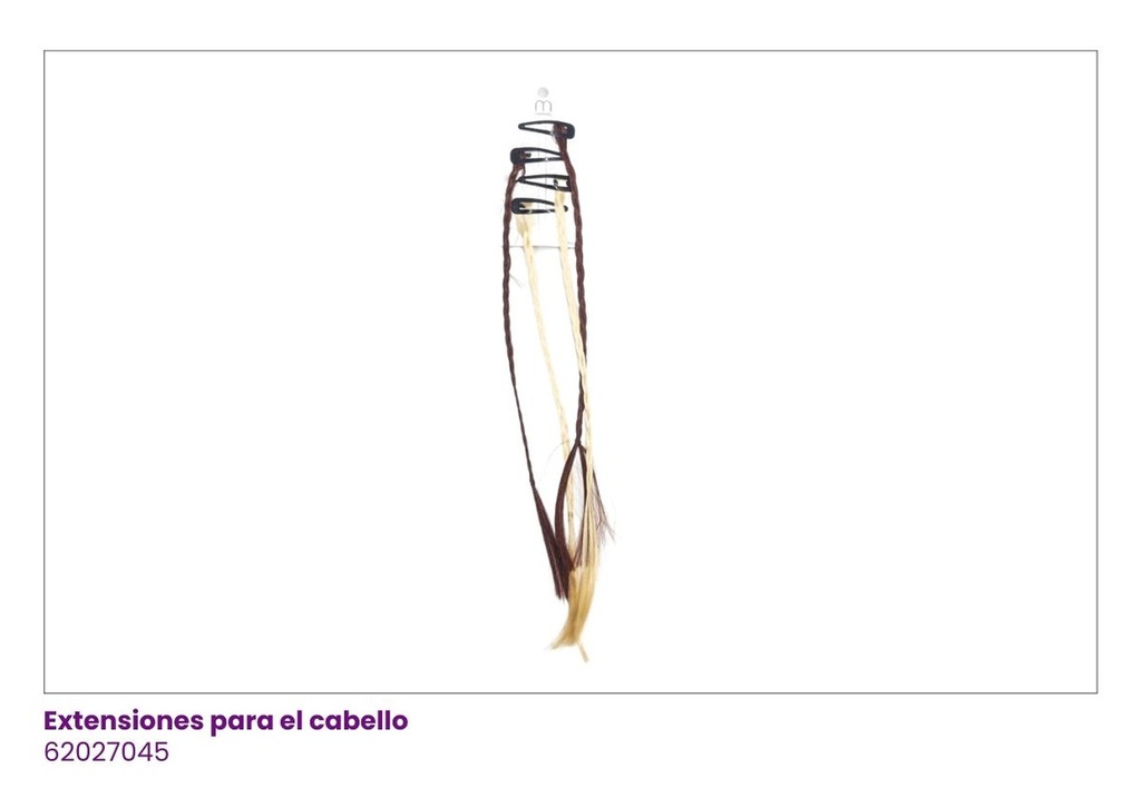 EXTENSIONES CABELLO TIC TAC SET DE 4 MARRON