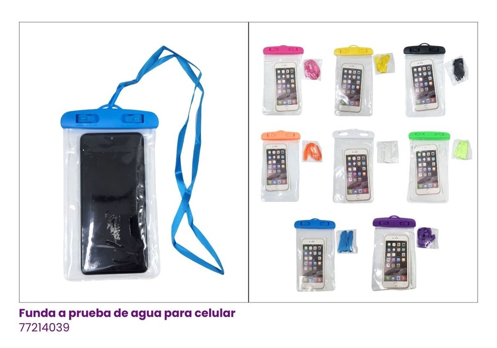 FUNDA A PRUEBA DE AGUA PARA CELULAR
