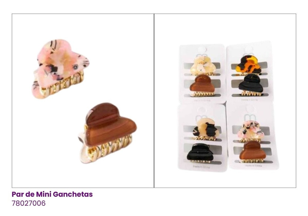 GANCHETAS MINI SET DE 2 PAR