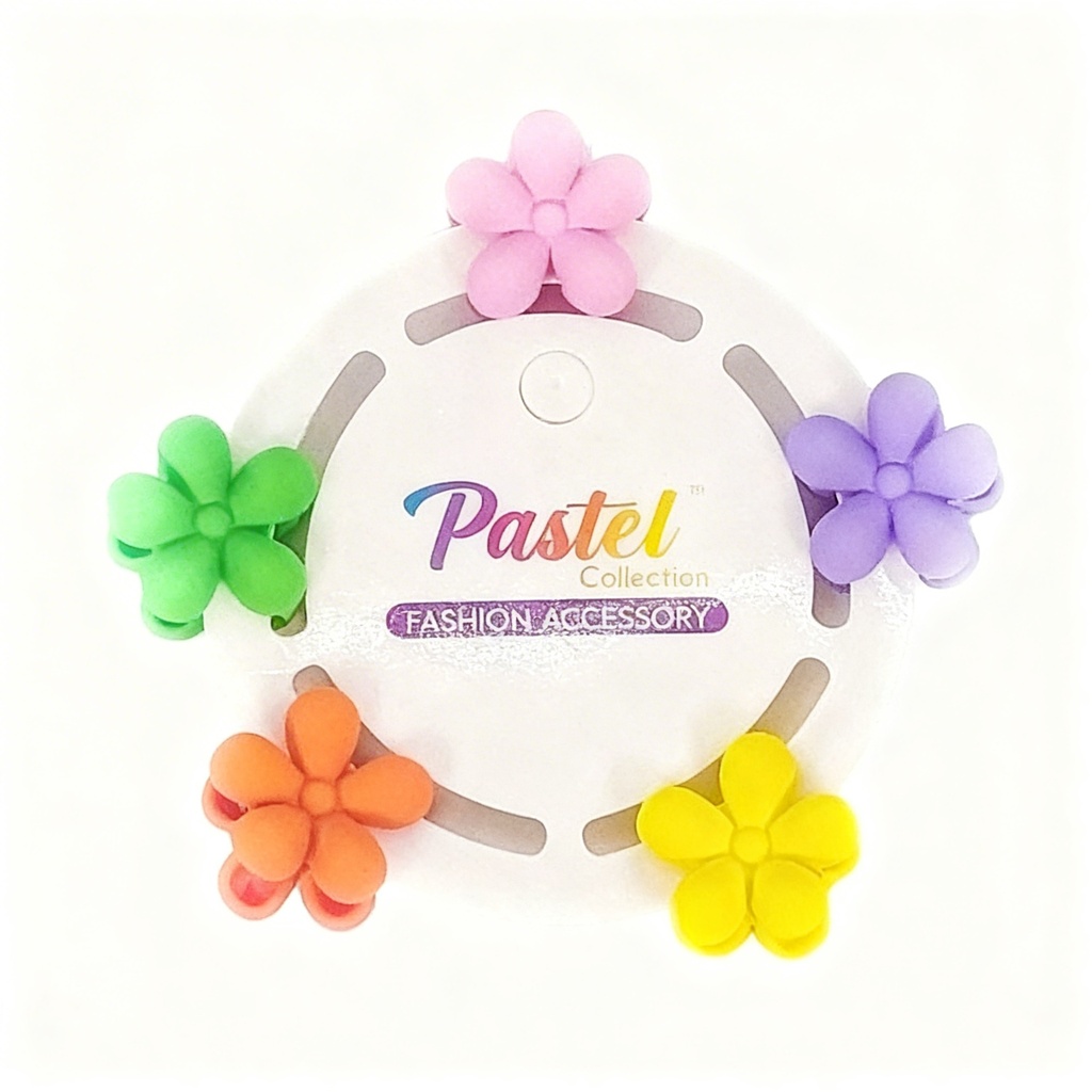 GANCHETAS NIÑAS MINI SET DE 5 FLOR