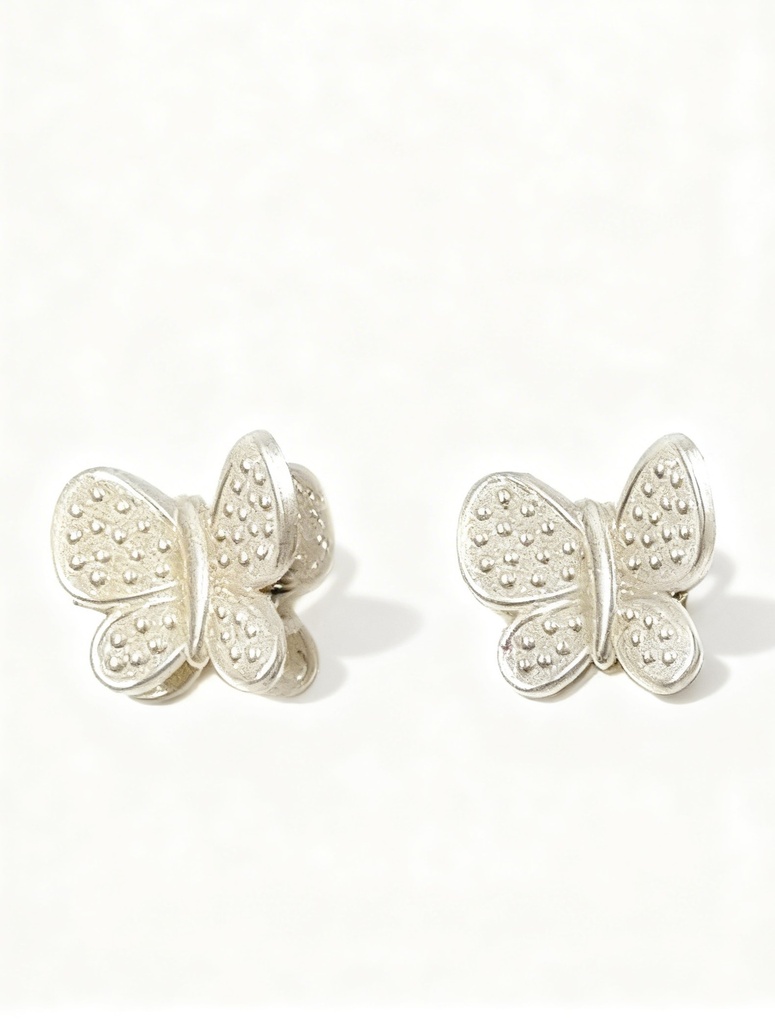 GANCHETAS PERLAS MINI MARIPOSA SET DE 2 PAR