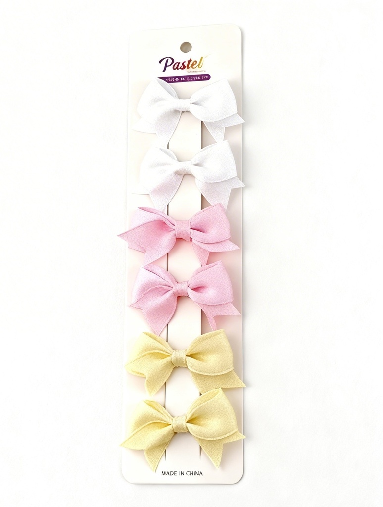 GANCHOS LAZOS DE 6 PASTEL