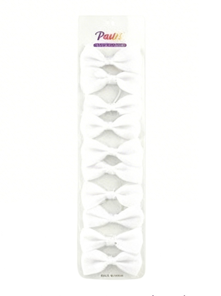 GANCHOS LAZOS SET DE 10 BLANCO