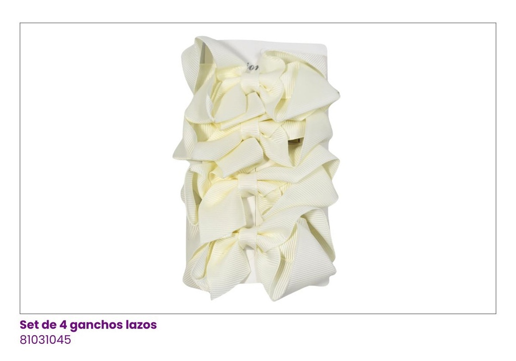 GANCHOS LAZOS SET DE 4