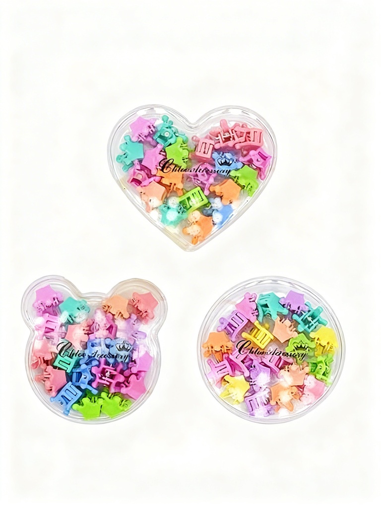 GANCHOS PIOJITOS EN ESTUCHE CORONA PASTEL