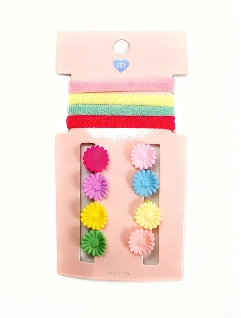 GANCHOS PIOJITOS Y COLAS MARGARITA PASTEL SET