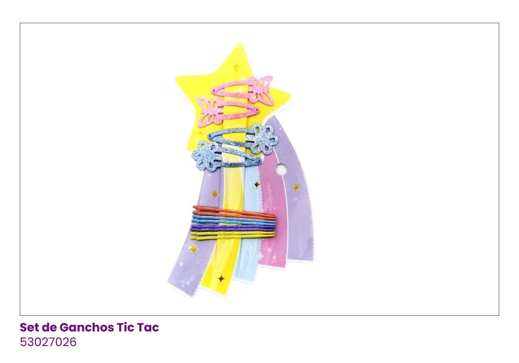 GANCHOS TIC TAC ESTRELLA