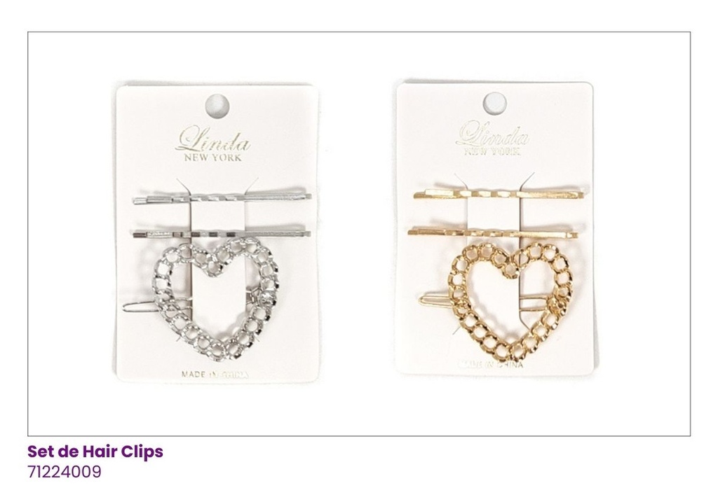 HAIR CLIPS CORAZON