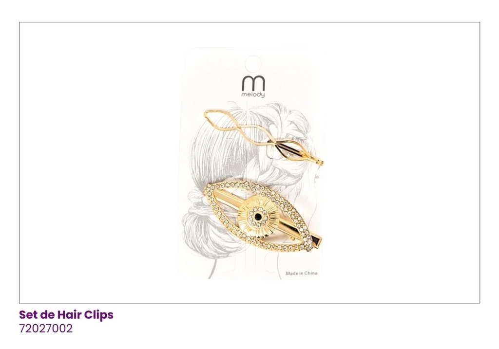 HAIR CLIPS SET DE 3
