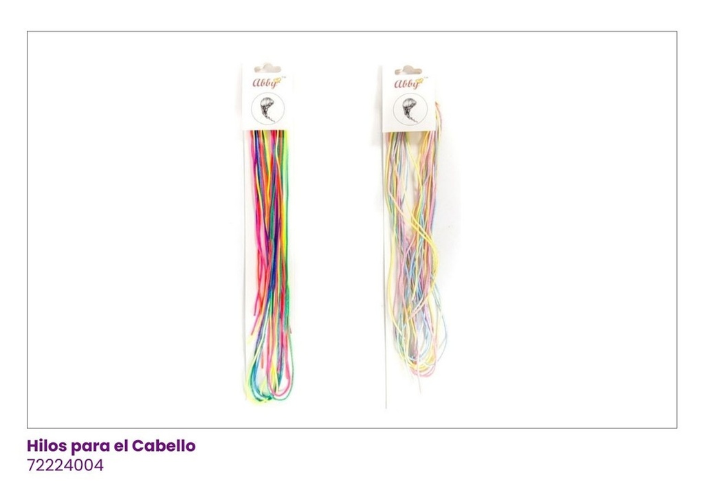 HILOS PARA EL CABELLO COLORES