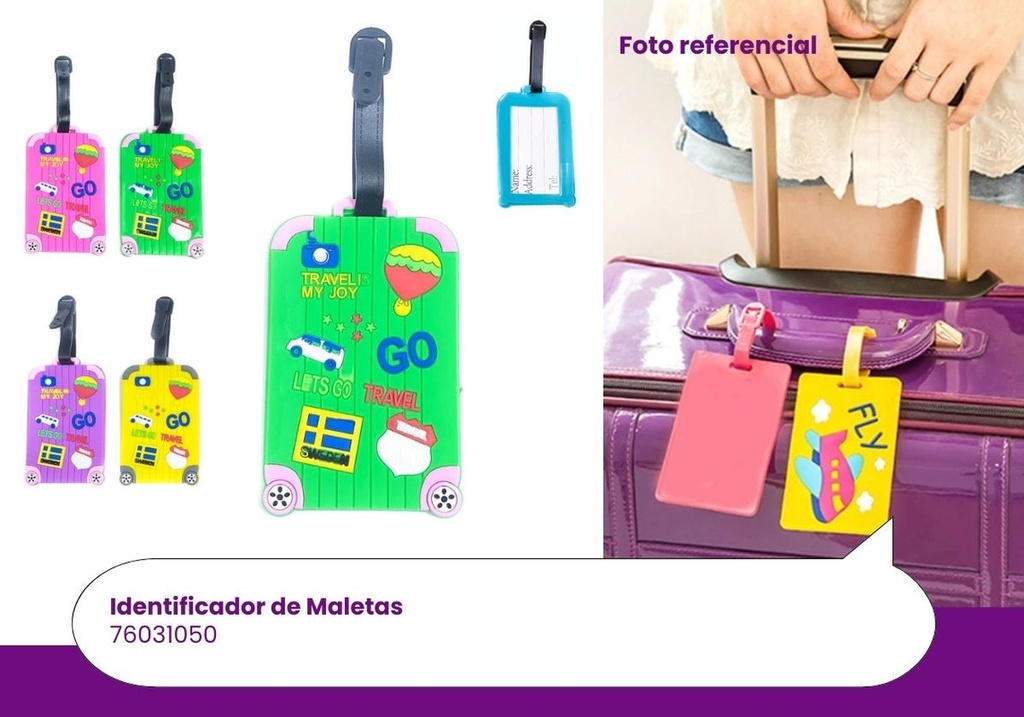 IDENTIFICADORES DE MALETA MALETA COLOR