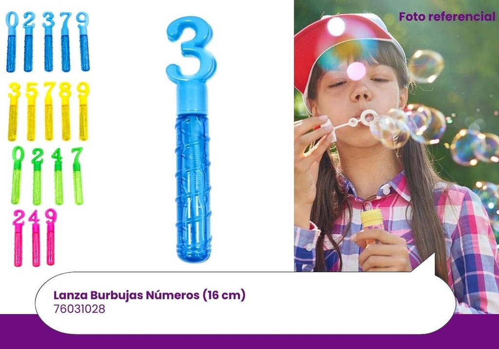 LANZA BURNUJAS NUMERO (17 CM)