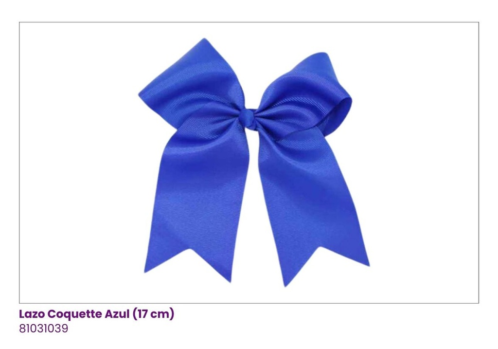 LAZOS COQUETTE AZUL (17CM)