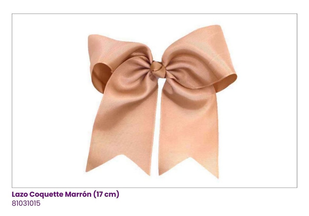 LAZOS COQUETTE MARRON (17CM)