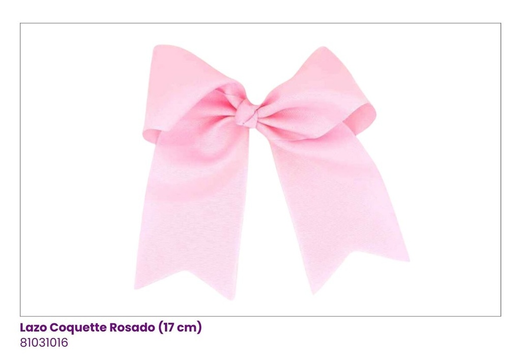LAZOS COQUETTE ROSADO (17CM)