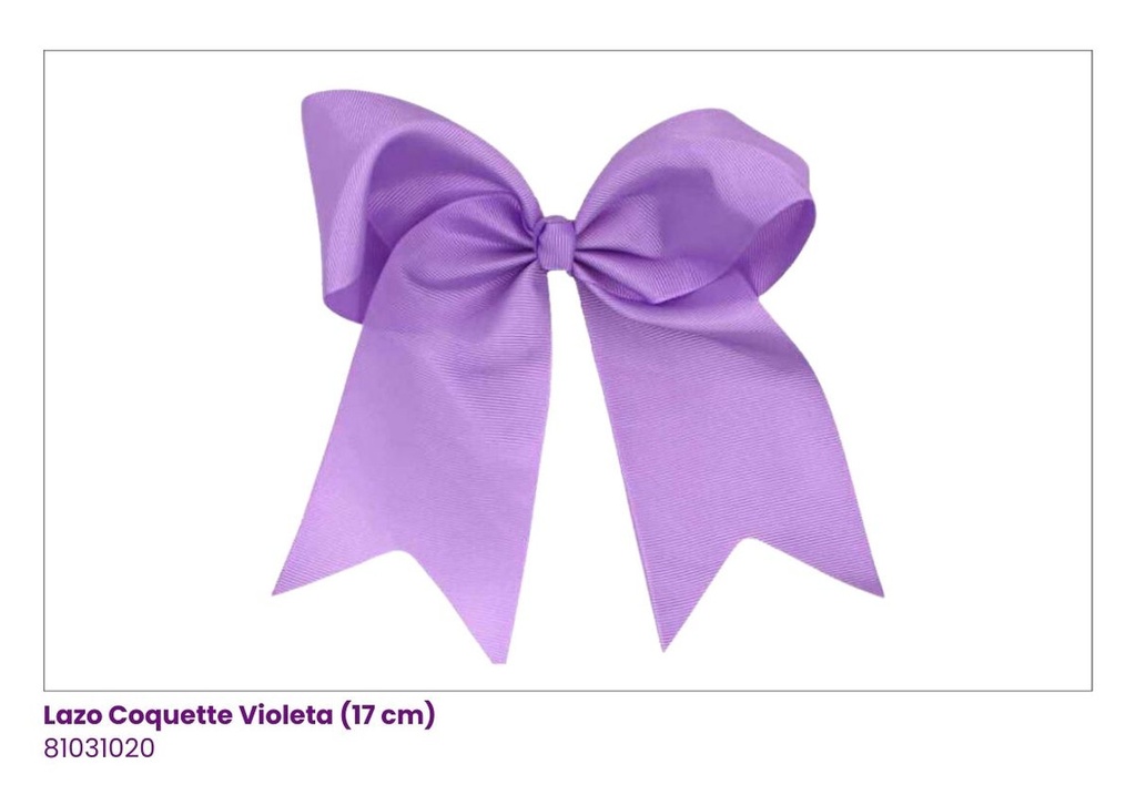 LAZOS COQUETTE VIOLETA (17CM)